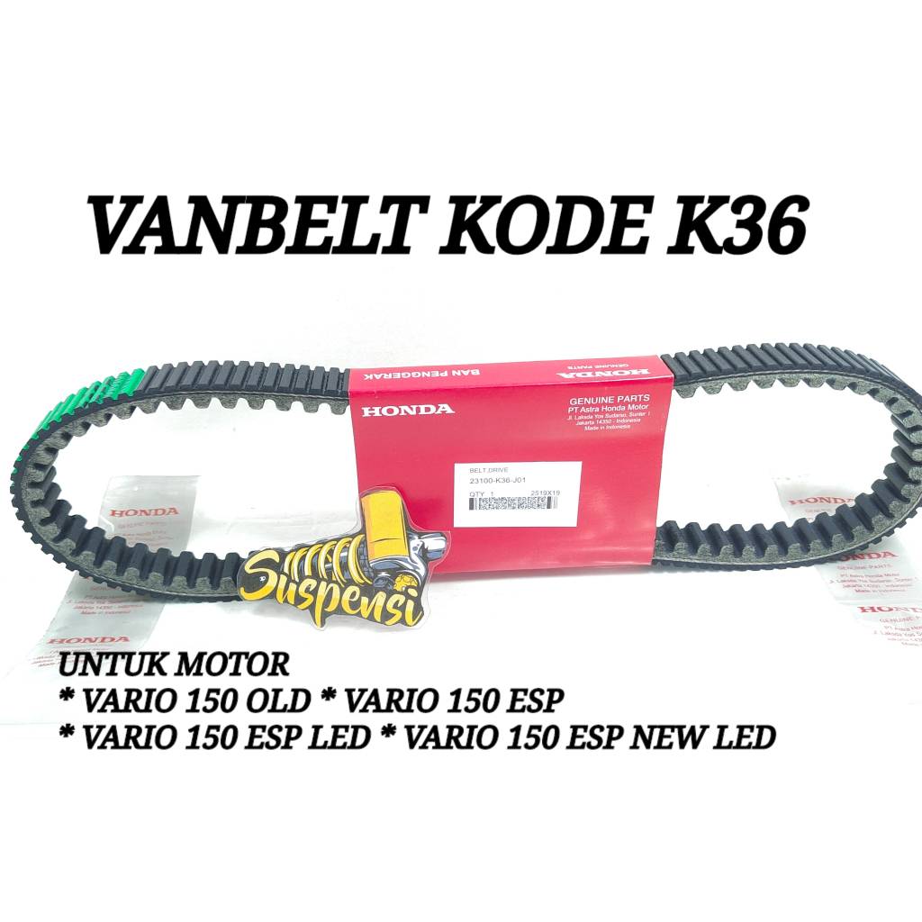 VANBELT VBELT VARIO 125 150 LED PCX CBU K36-35