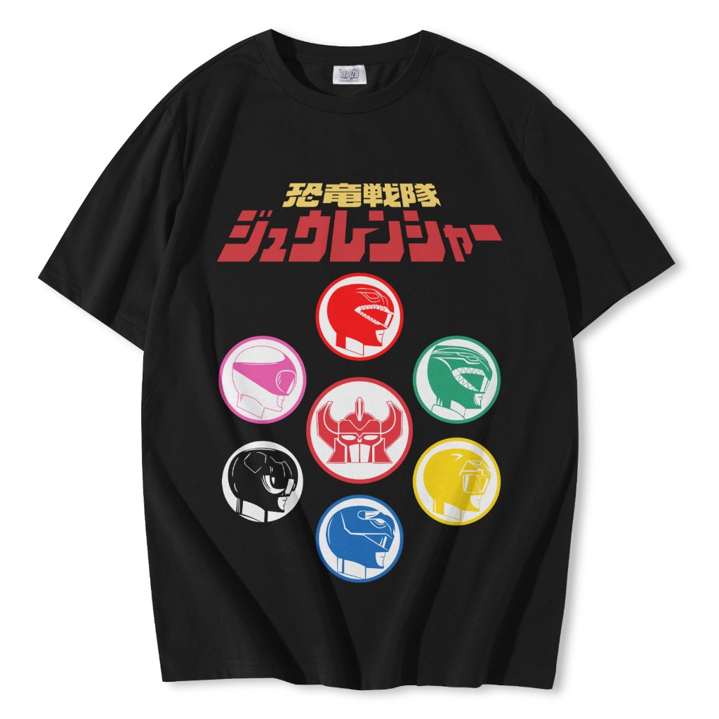 Tshirt Super Sentai Zyuranger Power Ranger Premium Unisex Kaos Kyouryuu Sentai Zyuranger Wibu Otaku 