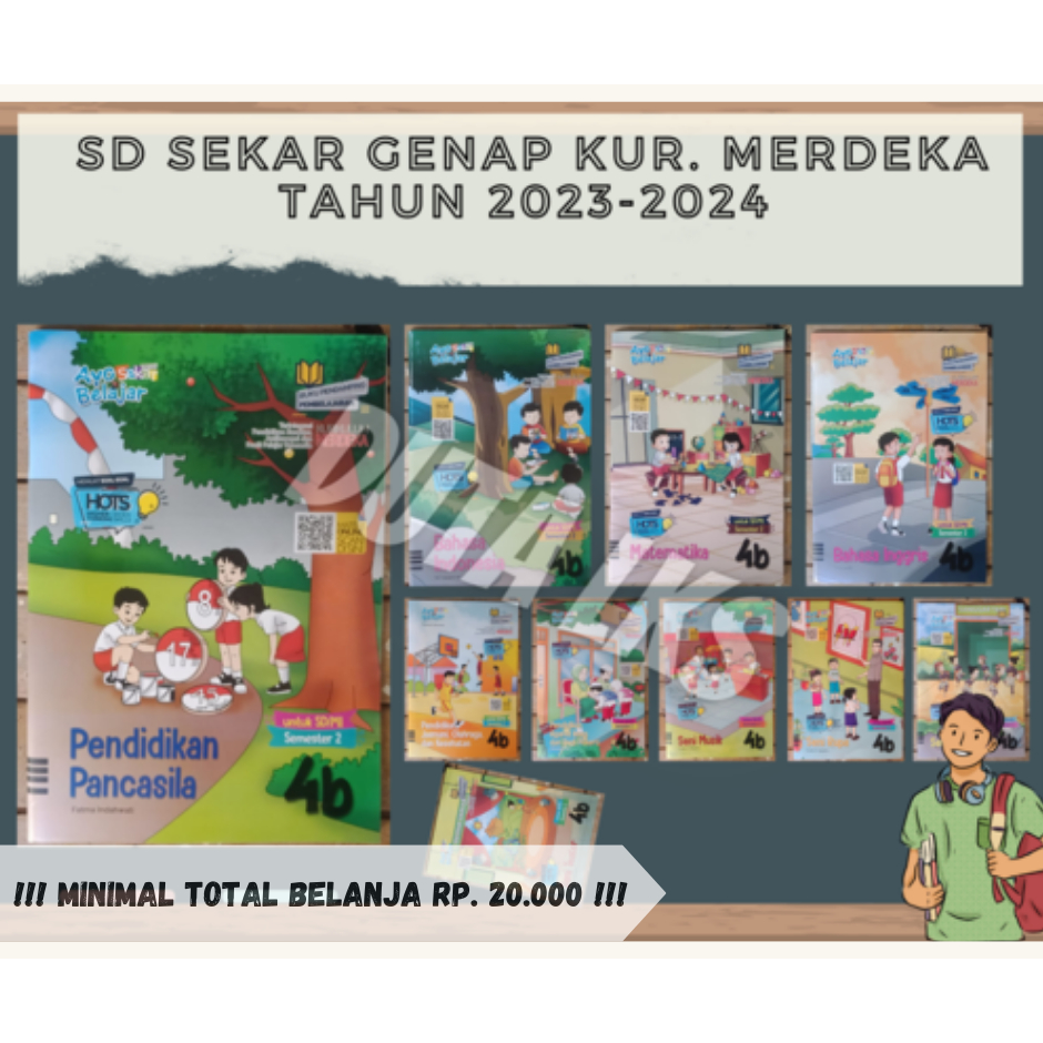 Buku LKS Sekar SD MI Kelas 4 Genap Kurikulum Merdeka 2023 - 2024