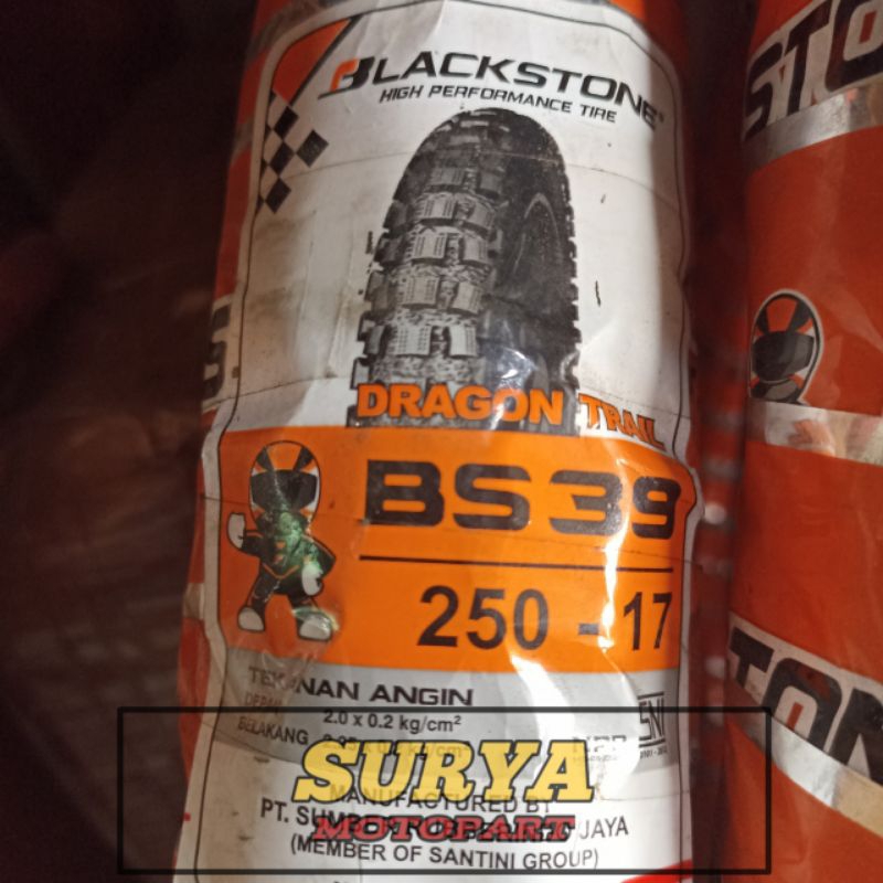 BAN LUAR BLACKSTONE TUBE TYPE BS 39 UKURAN 250-17