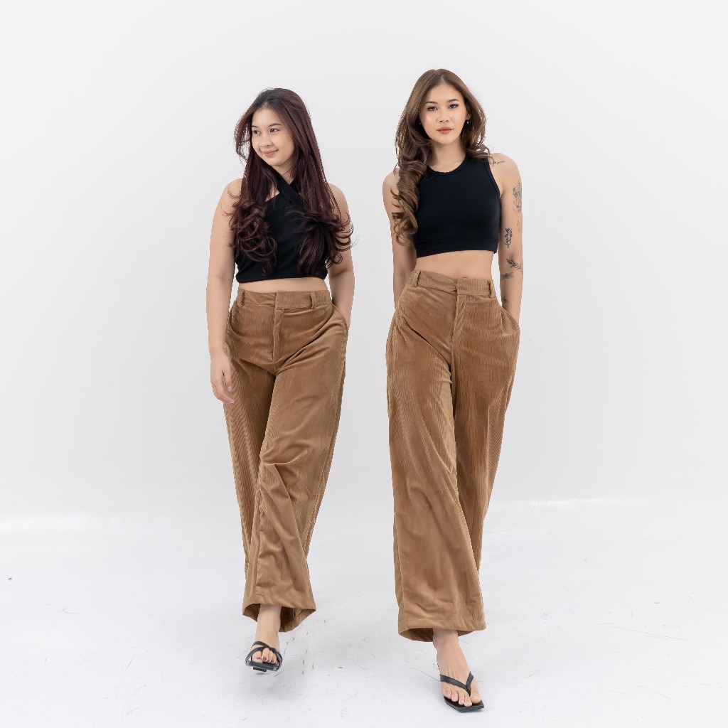 [GURLBUCKET]  Nichi Pant / Longpant / Kulot Curduroy "Pakaian Wanita"