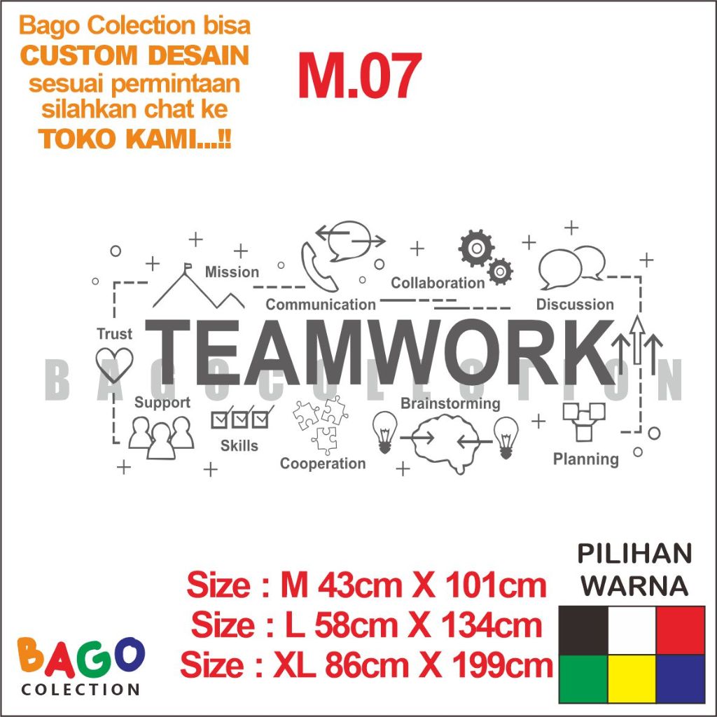 PROMO LARGE TEAMWORK OFFICE WALL DECAL INSPIRATIONAL QUOTE TEAMWORK COOPERATION PLAN VINYL WALL
