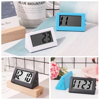 Jam Digital Lcd Segitiga Mini Sederhana/Jam Meja
