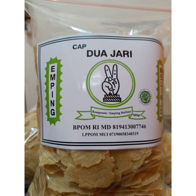 

Emping Melinjo CAP DUA JARI 500 gram/Emping Belinjo