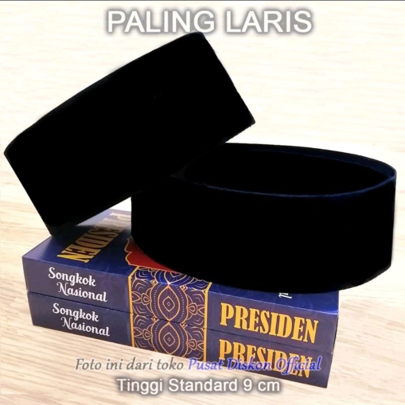 Peci Dewasa Polos Hitam Presiden Laki Laki Songkok Polos Dewasa Tinggi 9
