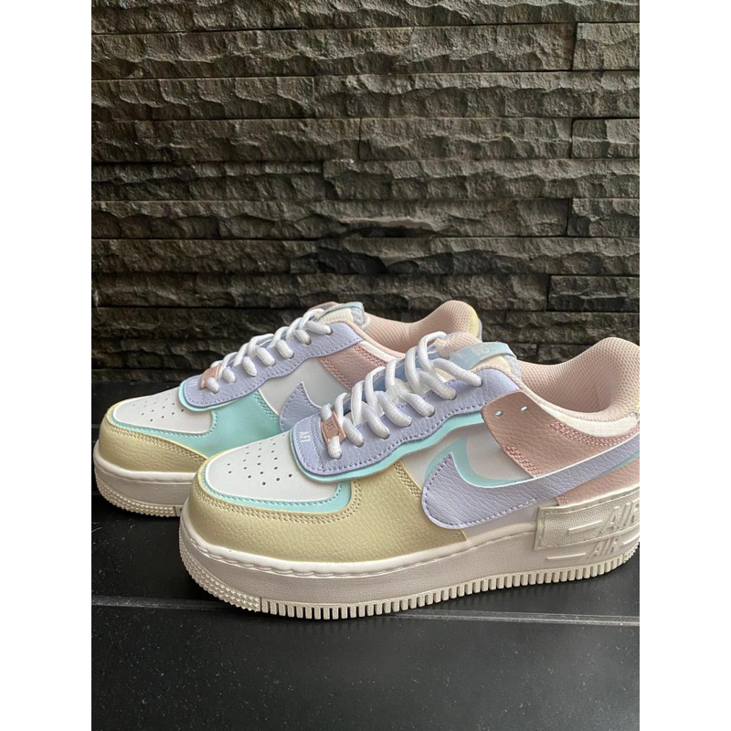 NEW BOX ORIGINAL Nike Air Force 1 shaddow white pastel glacier