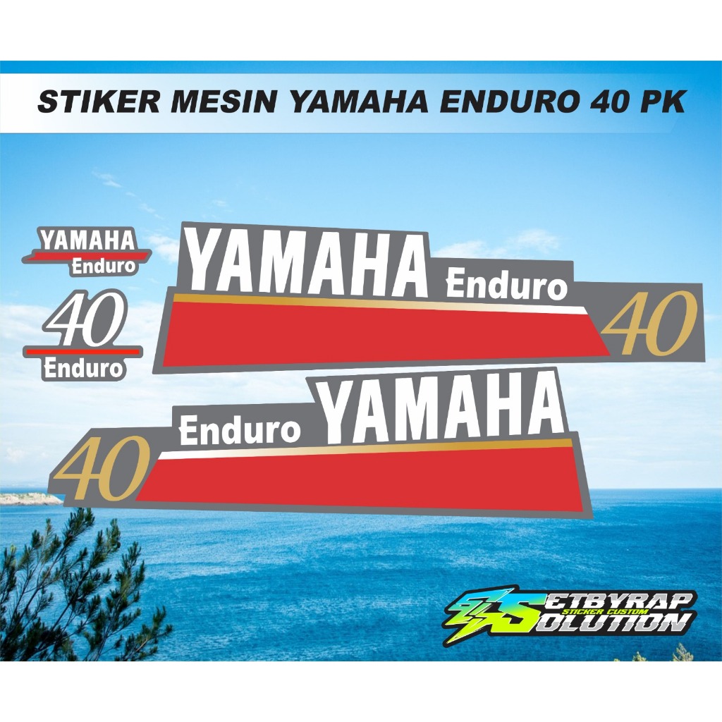 

STIKER MESIN YAMAHA ENDURO 40 PK 1 SET