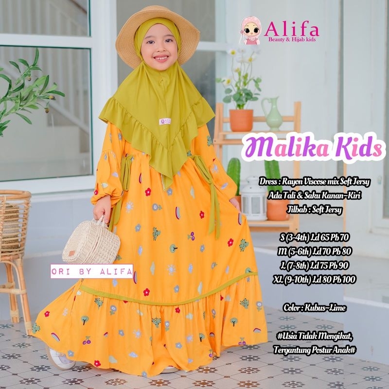GAMIS  ANAK MALIKA FREE HIJAB
