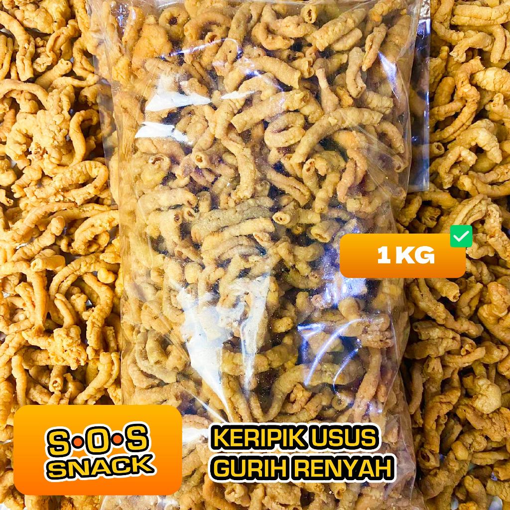 

Makaroni SOS 2 - Keripik Usus Krispi Kemasan 1kg