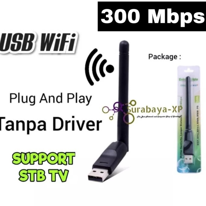 oL USB Wifi Wireless Mini Dongle Untuk STB TV DIGITAL 3Mbps  Antenna