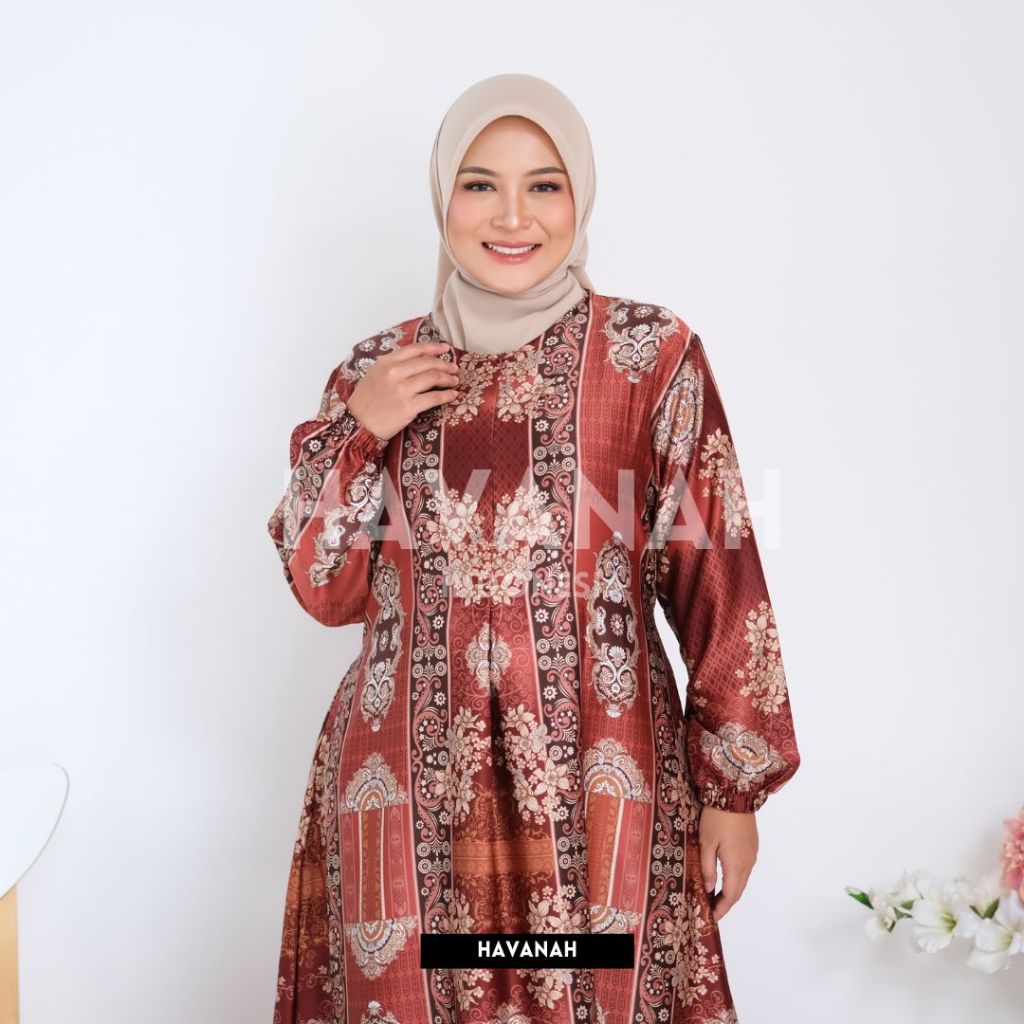 [HAVANAH] AVIKA DRESS | GAMIS MOTIF TERBARU | GAMIS TERBARU | GAMIS MOTIF | DRESS MOTIF | BAJU MUSLI