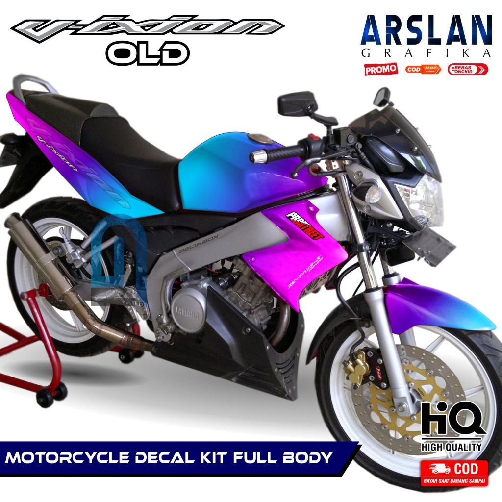 [BISA COD] Decal Vixion OLD Full Body Decal Vixion OLD 2009 Full Body Dekal Vixion Lama Variasi / De