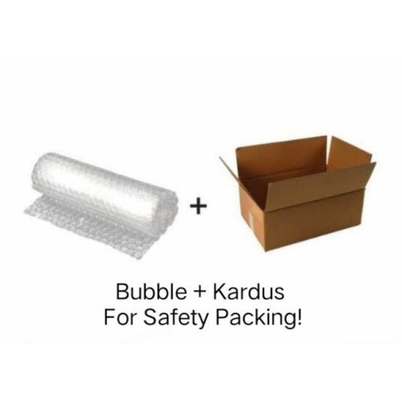 

Kardus Packing dan bubble wrap Tambahan Packing