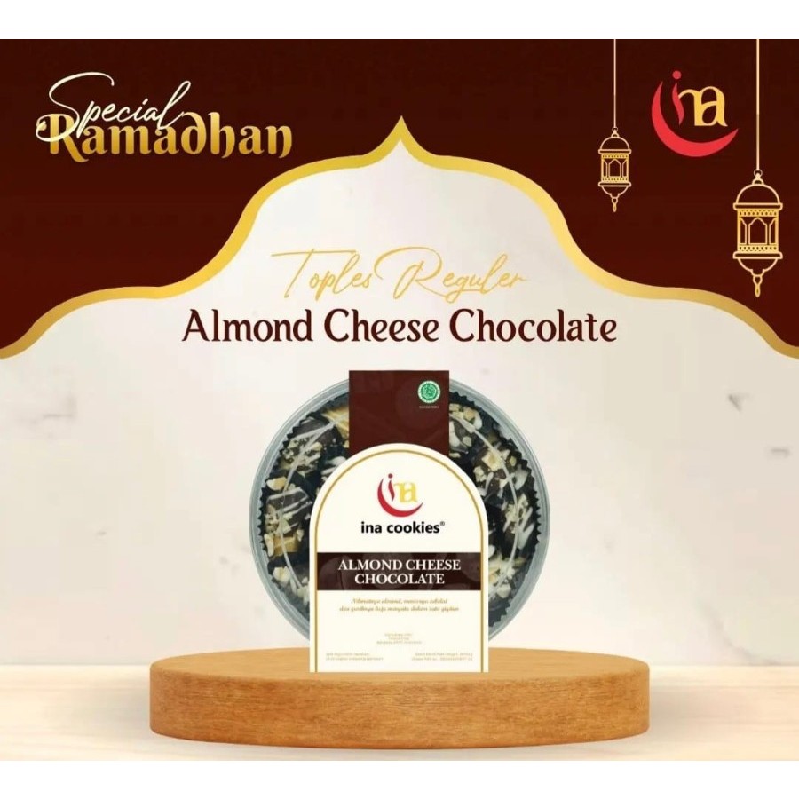 

Ina Cookies Kue Kering Premium Almond Cheese Coklat Toples Reguler