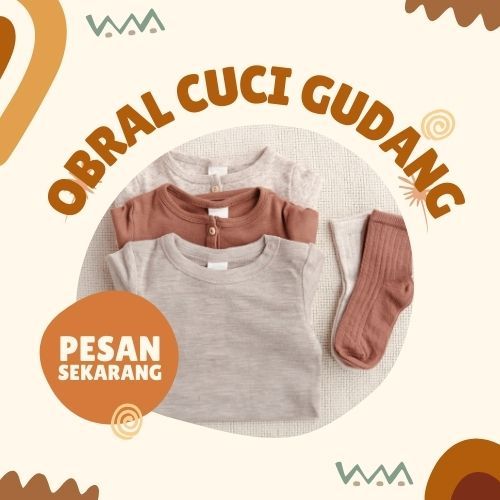 OBRAL CUCI GUDANG Setelan Pakaian Dan Perlengkapan Bayi 0-1 tahun
