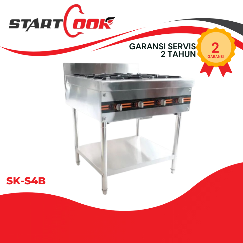 STARTCOOK STANDING GAS BURNER (COOKING STOVE 4 BURNER) SK-S4B