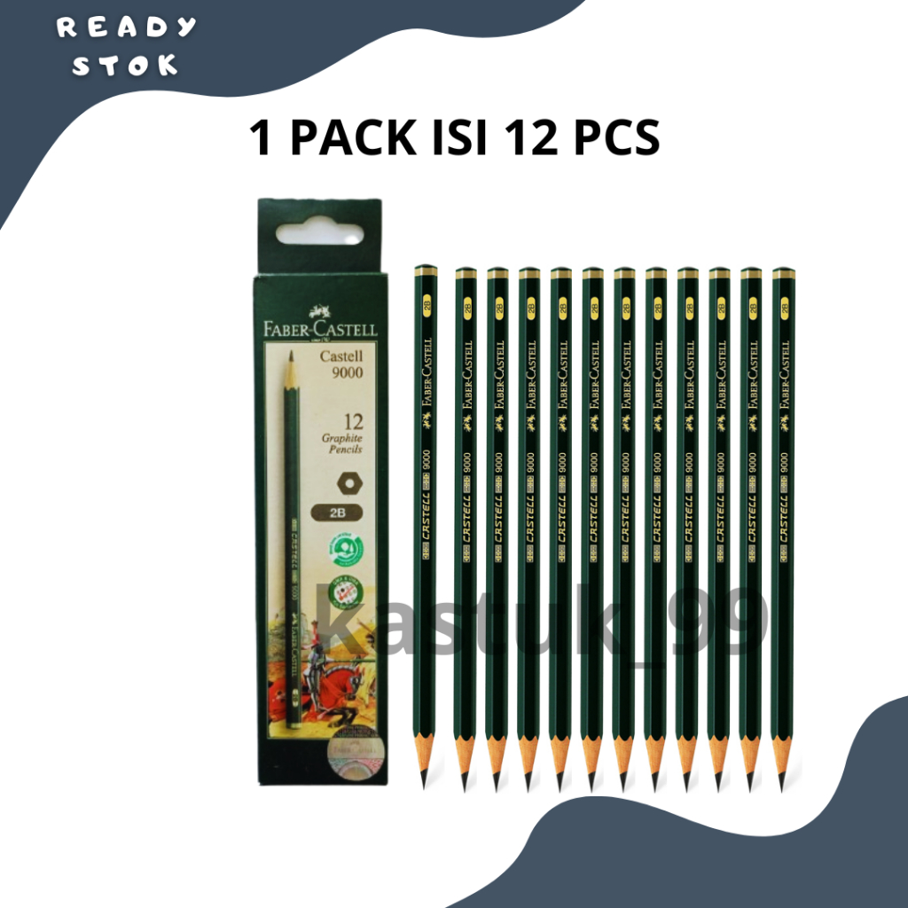 

PENCIL 2B 9000 FABER CASTELL / PENSIL 2B 9000 FABER CASTELL (PACK)