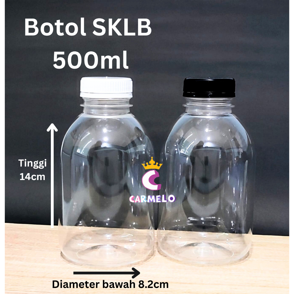 isi 8pc Botol GENDUT 500ml botol plastik sirup kopi unik lucu boba SKLB 500ml / Botol PET / Botol Lu