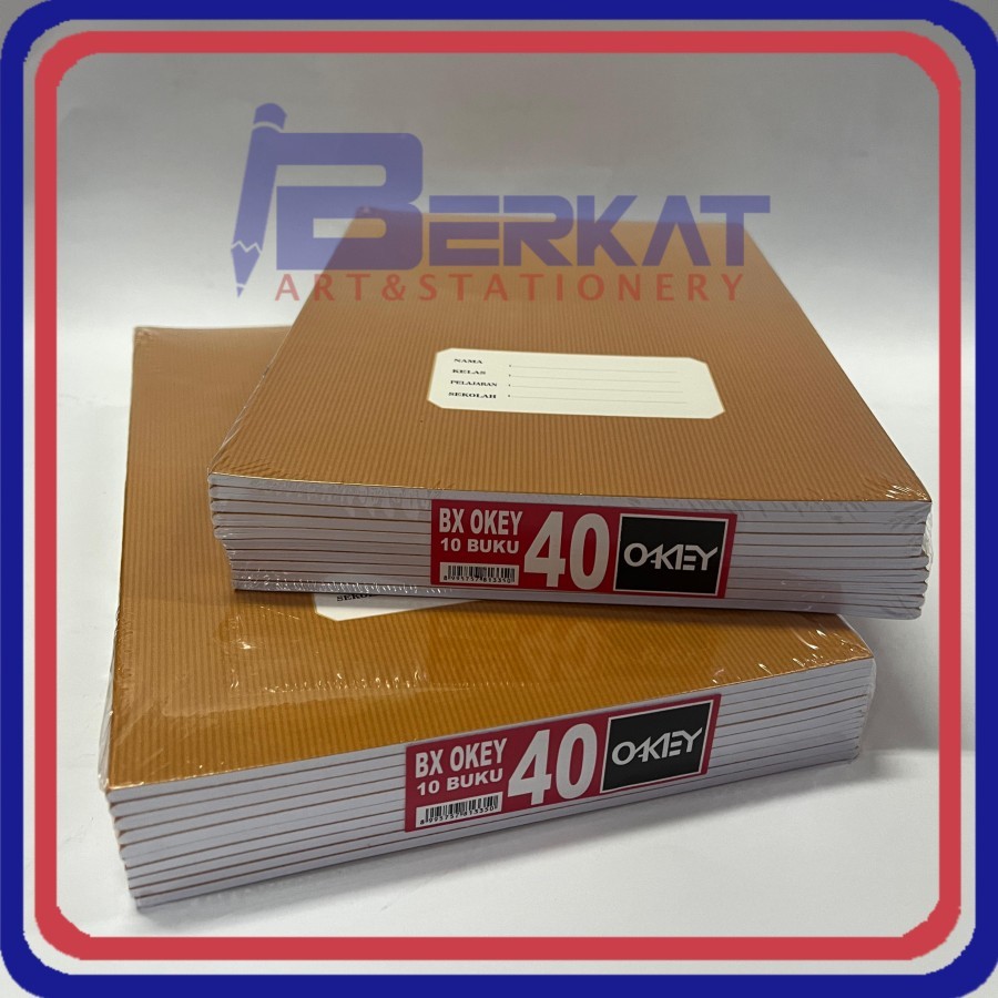 

Buku Tulis Boxy Sampul Coklat Kraft 40 Lembar OKEY