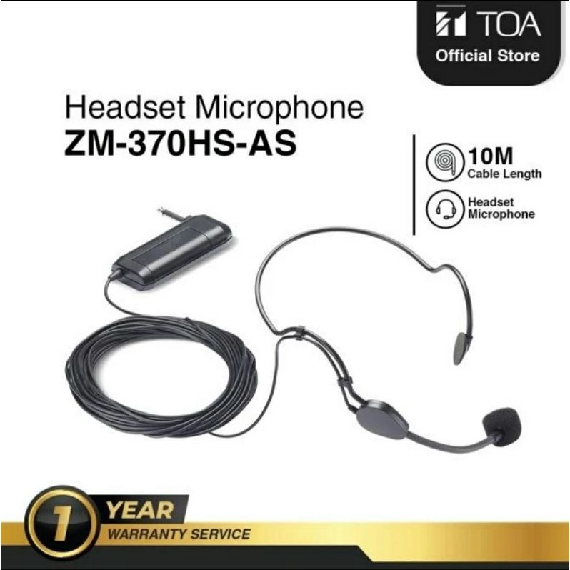 【COD】TOA ZM 362 Mic Kepala / Mikrofon Kepala/ Mikrofon Bando/ Mikrofon Headset/ ZM 370HS/ ZM370HS / 