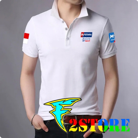 BAJU kerah model Kaos Kerah Depan LOGO PERTAMINA enduro 4T - MY PERTAMINA - F2ASTORE