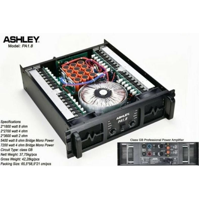 POWER AMPLIFIER ASHLEY PA1.8 / PA 1.8 ORIGINAL  CLASS GB