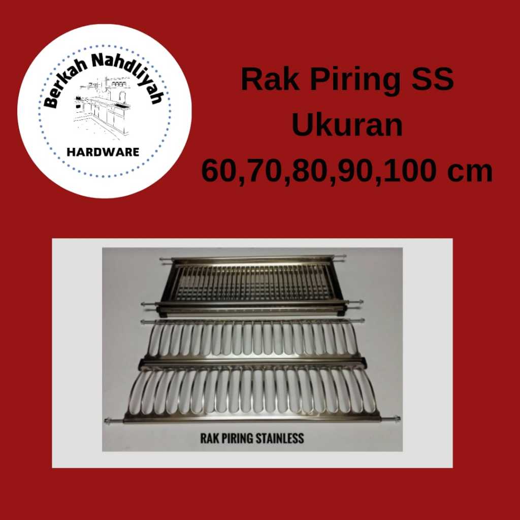 Rak Piring Stainless Kabinet 60 cm