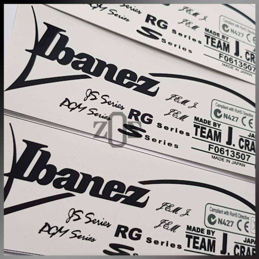 Stiker Sticker Decal Gitar Headstock Ibanez New Series