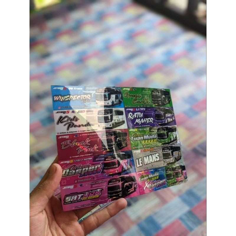 

(New/(40pcs) Sticker Bus Timbul Tebal Premium, Stiker Tuan Muda Reborn Jb5 , Stiker Asli Tebal, Stiker Ori