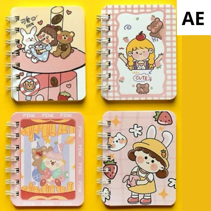 

Notebook mini A7 buku catatan mini anak