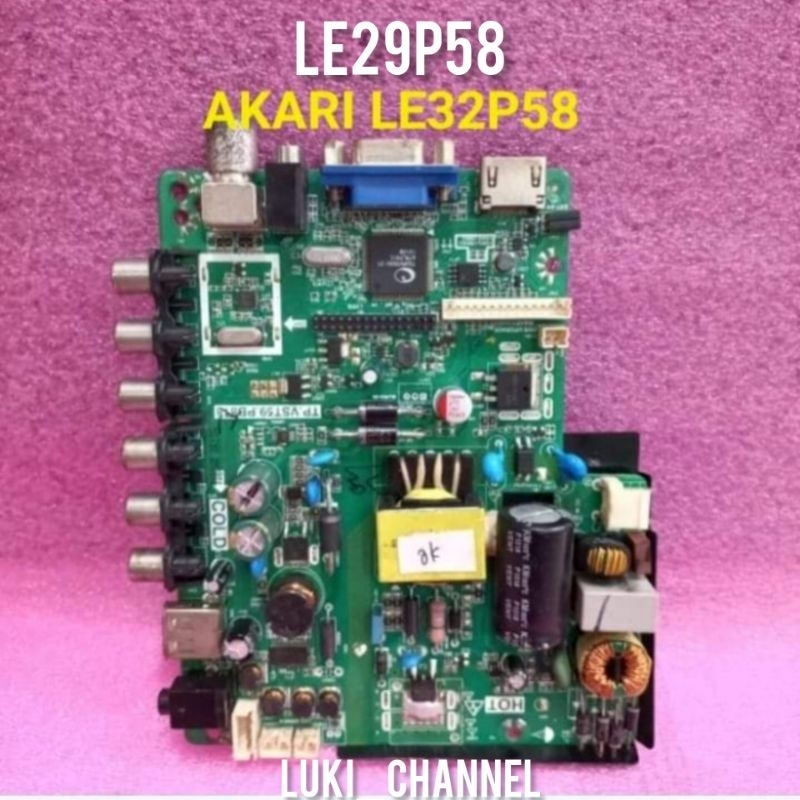 MB MAINBOARD TV LED AKARI LE-29P58 LE-32P58 29P58 32P58