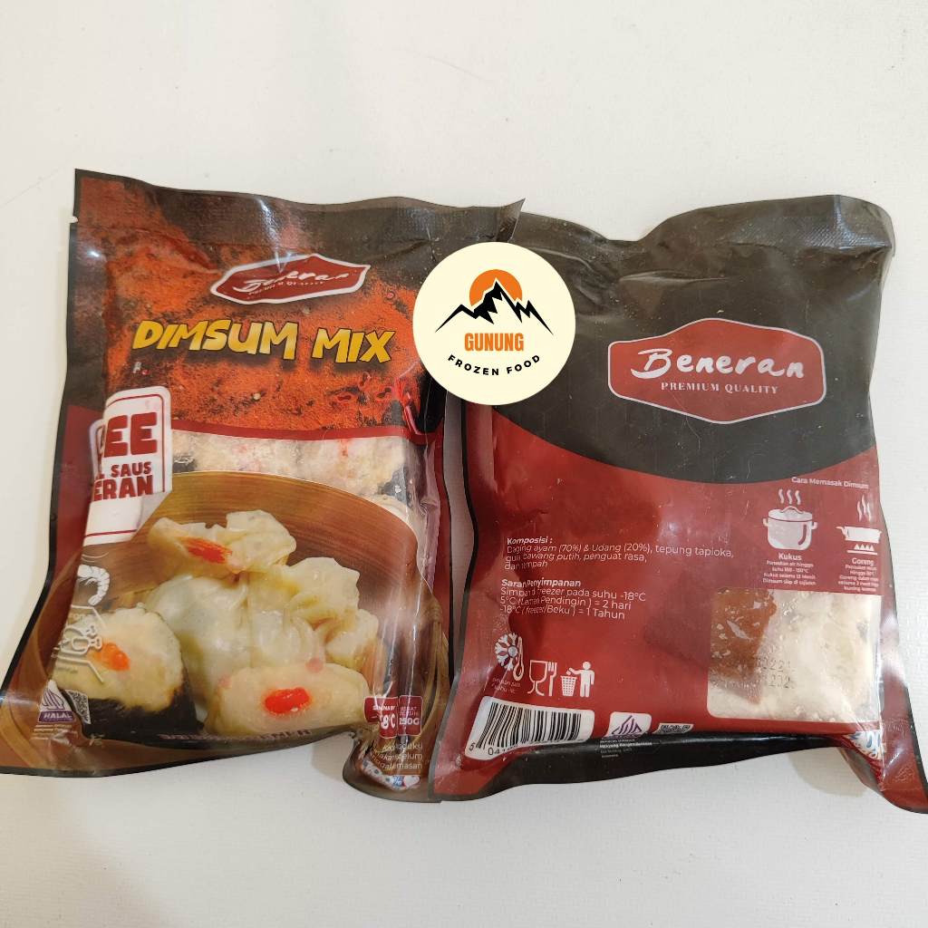 

Beneran Dimsum Mix + Saus 250gr, isi 12