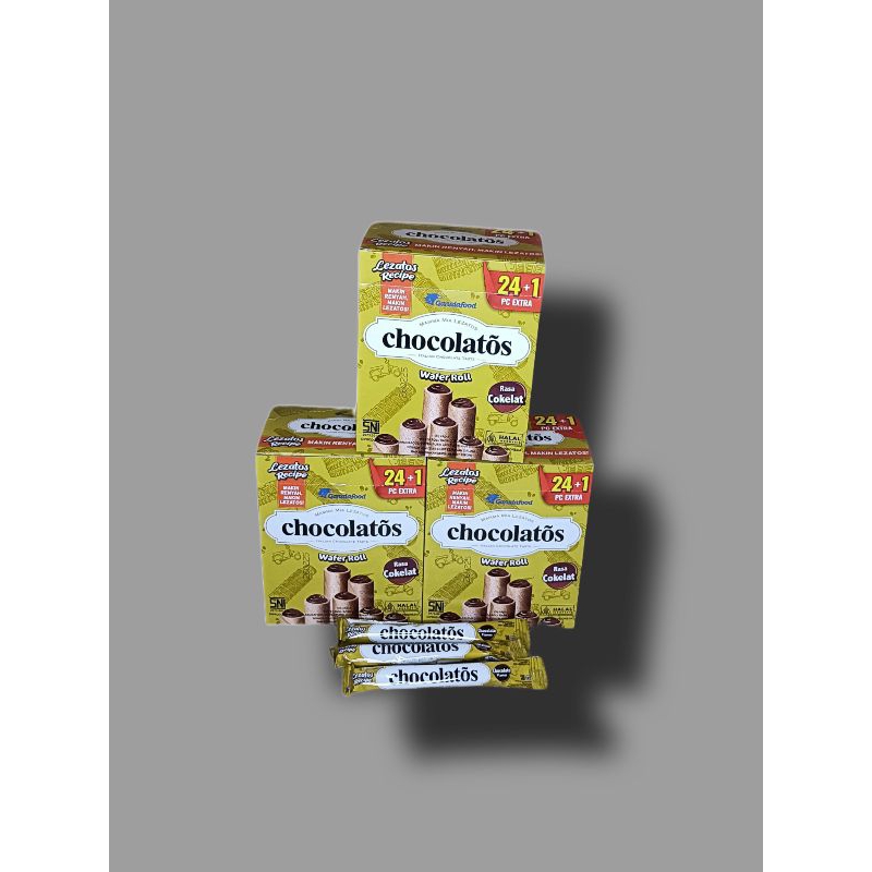 

chocolatos wafer rolls1box isi 24pcs