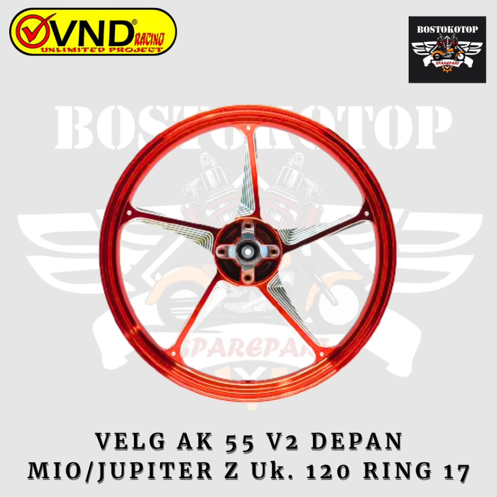 VND Velg Racing Enkei Tipe AK 55 V2 DEPAN Ukuran 120 Ring 17 Mio Sporty Force One F1ZR Jupiter Z Jup