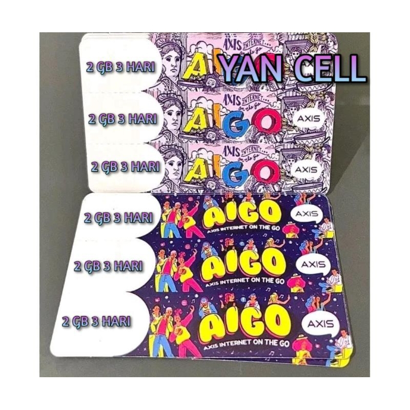 VOUCHER AXIS AIGO 2 GB 3 HARI (BOY SUMATRA)
