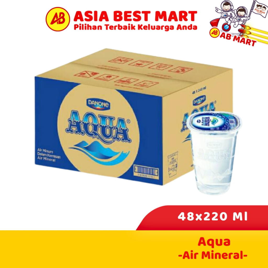 

Aqua Cup Gelas 220 Ml Kartonan Isi 48 Pcs Air Mineral ( Khusus Gojek Grab Medan )