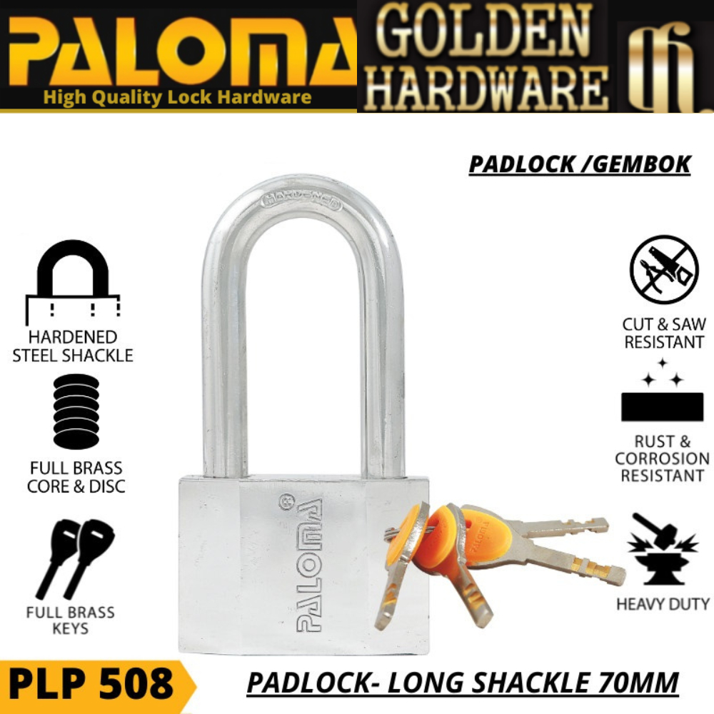 GEMBOK PAGAR PALOMA PLP 508 PADLOCK PALOMA LONG SHACKLE
