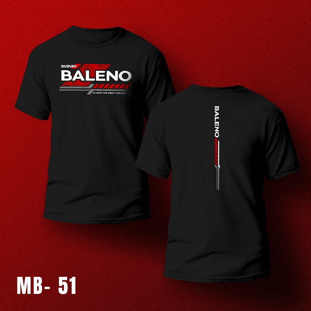 KAOS MOBIL SUZUKI BALENO / Kaos Suzuki Baleno / Kaos Distro / Baju Mobil / Kaos Mobil / Baju Suzuki 