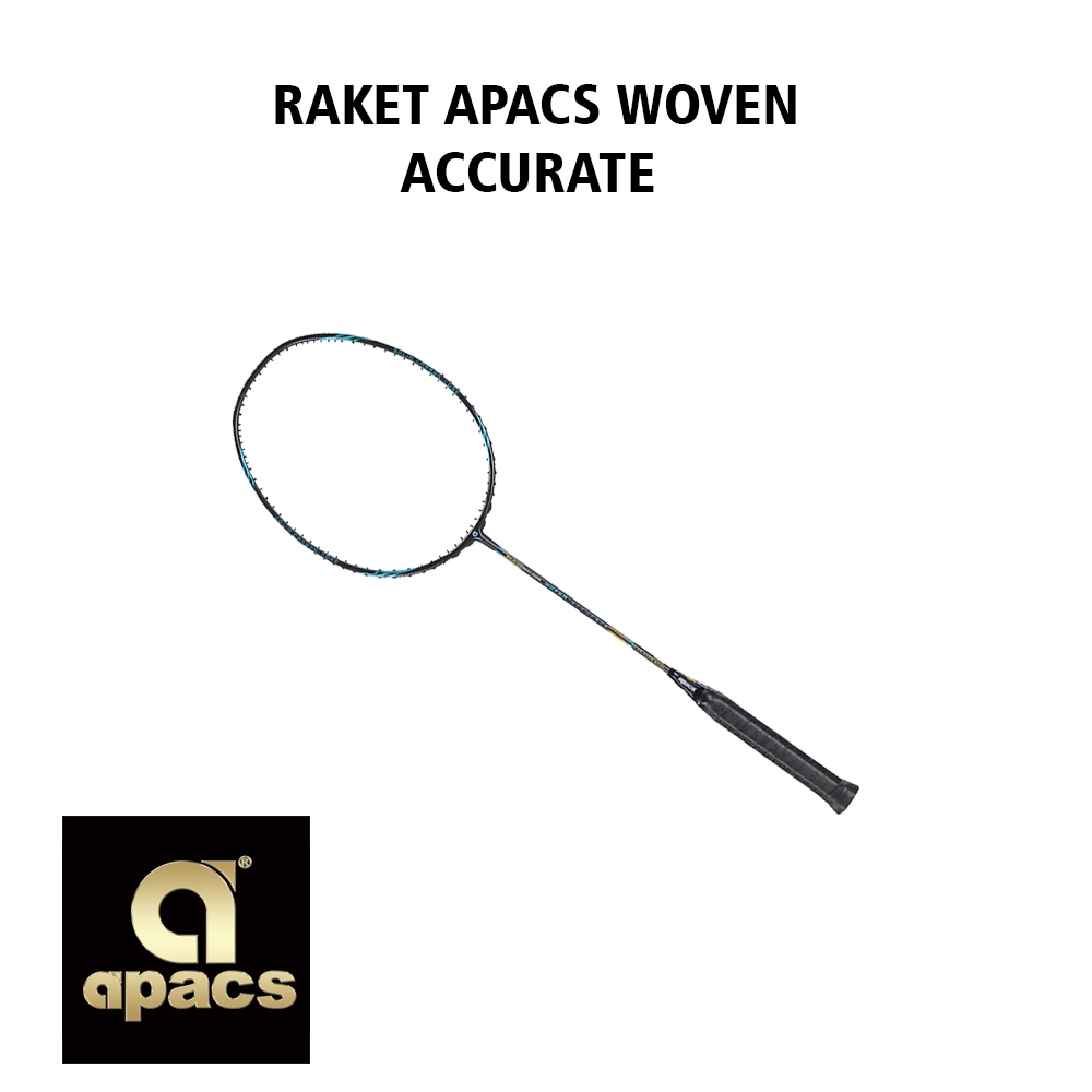 Apacs Raket Badminton Bulutangkis Woven Accurate Black
