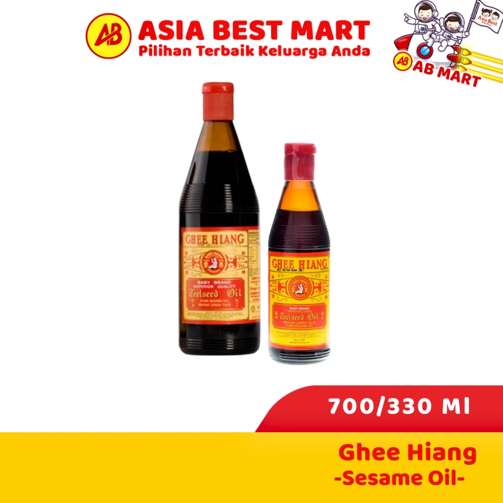 

Ghee Hiang Sesame Oil 700 Ml 330ml Minyak Wijen Malaysia ( Khusus Gosend/ Grab Medan)