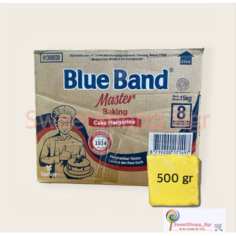 

Blue band Master 500 Gr (Repack) / Cake Margarine Blue Band 500 Gr (Repack)