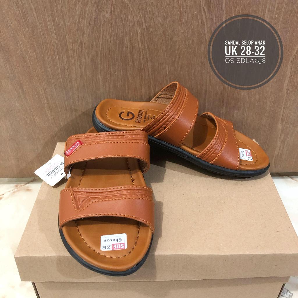 JURAGAN TAS - GHOOZY SANDAL ANAK KALEP SANDAL SLOP KULIT TIRUAN