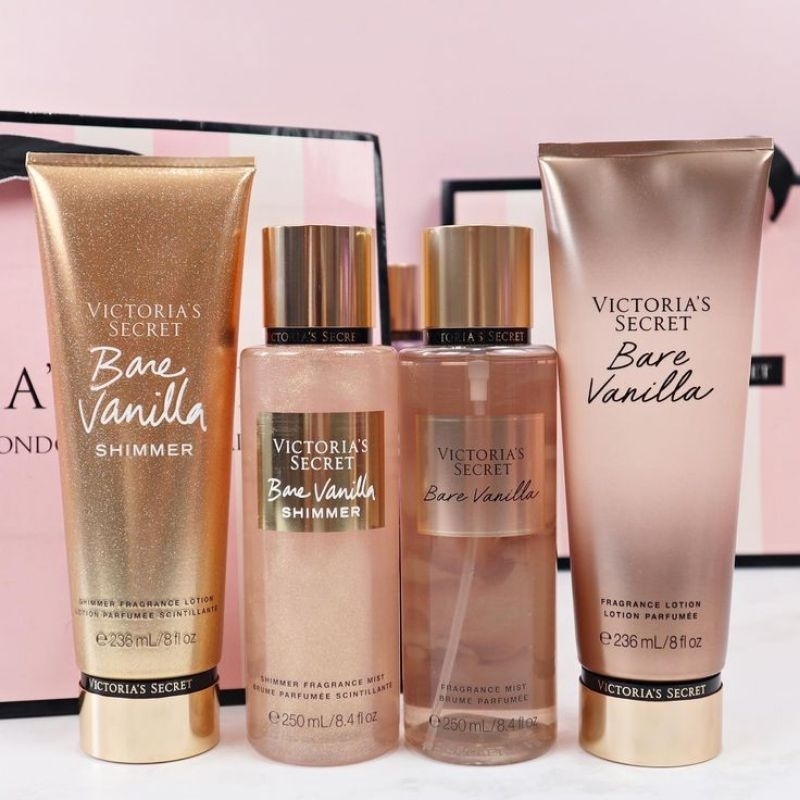 BARE VANILLA VICTORIA'S SECRET BODY MIST, BODY LOTION ORIGINAL VICTORIA'S SECRET