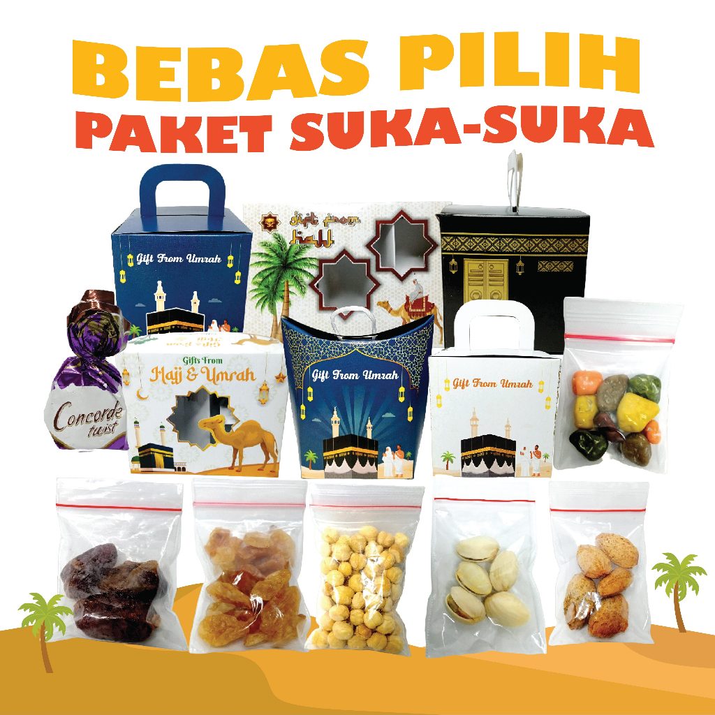 

Makanan Tambahan Paket Oleh Oleh Haji dan Umroh /klip