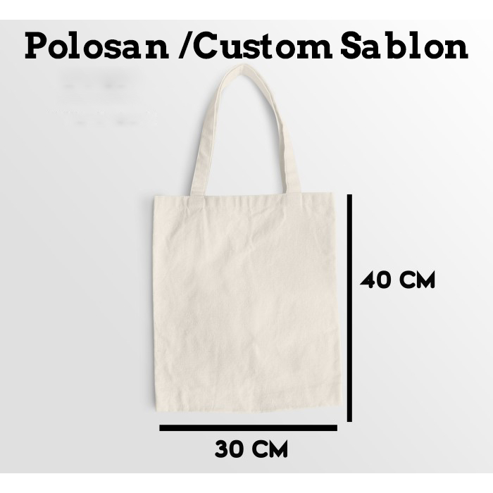 totebag blacu Kantong kain Tas kain tas belanja bisa custom desain