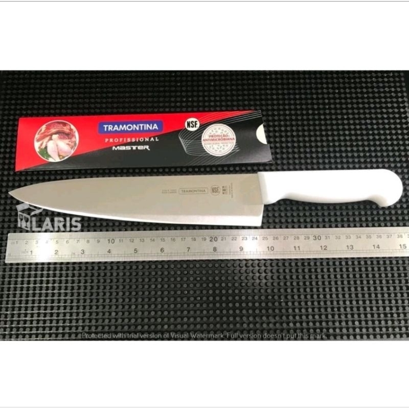 Pisau Chef Tramontina 10 Inci Pisau Dapur Daging Ori Brazil Anti Karat
