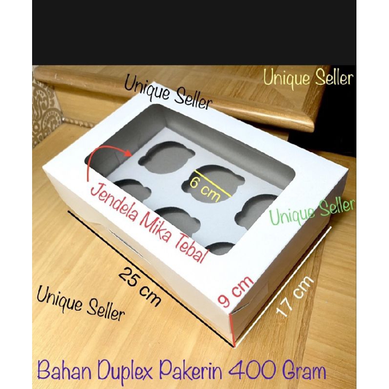 

Dus Box Kotak Cupcake isi 6 DUPLEX PUTIH 25x17x9 cm / Dus Cupcake Lubang 6 Putih 25x17 x 9 cm / Dus Box Kotak Muffin isi 6 Uk 25 x 17 x 9 / Dus Box Kotak Putih 25x17x9cm / Dus Box Kotak Muffin Lubang 6