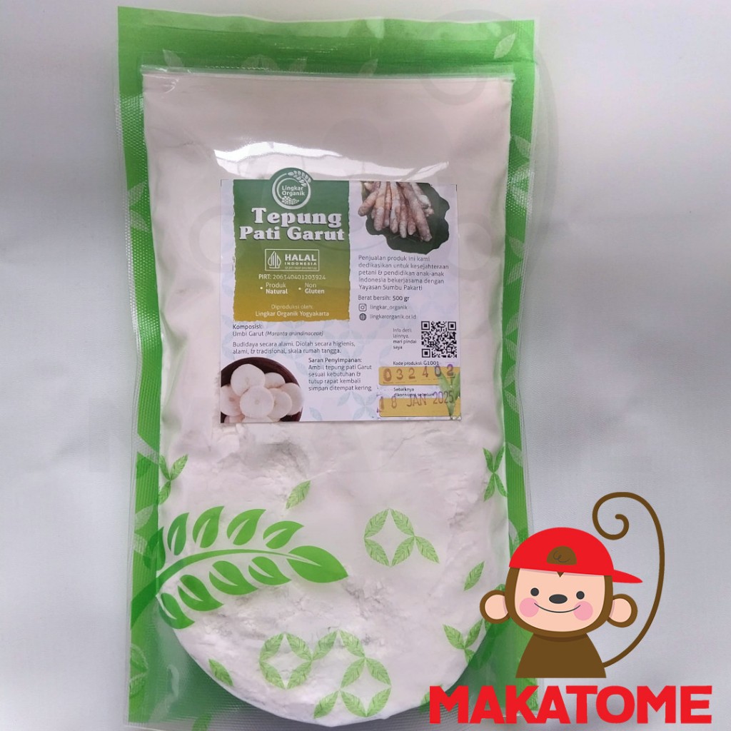 

Lingkar Organik Tepung Pati Garut 500 gr 500gr organic natural umbi Maranta arundinacea arrowroot