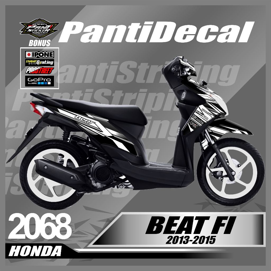 Sticker Decal Beat Fi Lama 2013 2014 2015 -sticker motor beat fi Variasi Fullbody - skotlet beat fi 