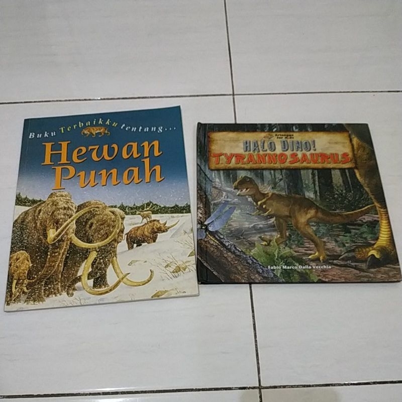 buku pengetahuan anak hardcover softcover dinosaurus dan belajar bahasa inggris learn english